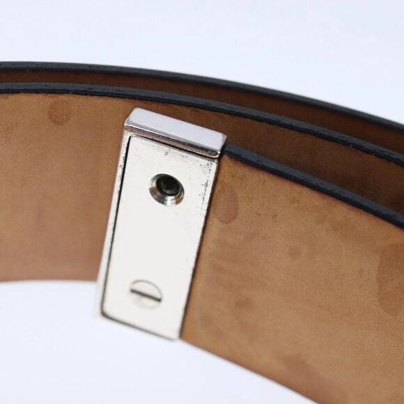 LOUIS VUITTON Ceinture Care Belt Leather Black LV Auth ti2451 - Picture 11 of 16